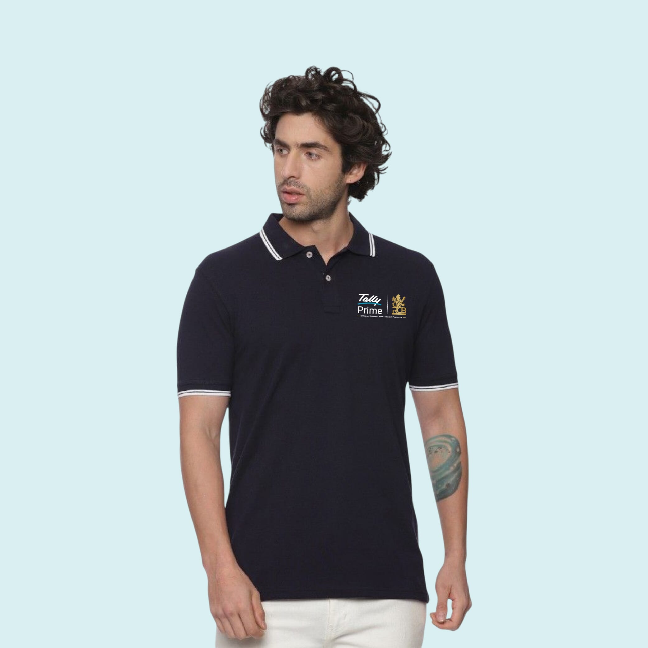 Allen Solly Polo T-shirt Men- Navy Blue